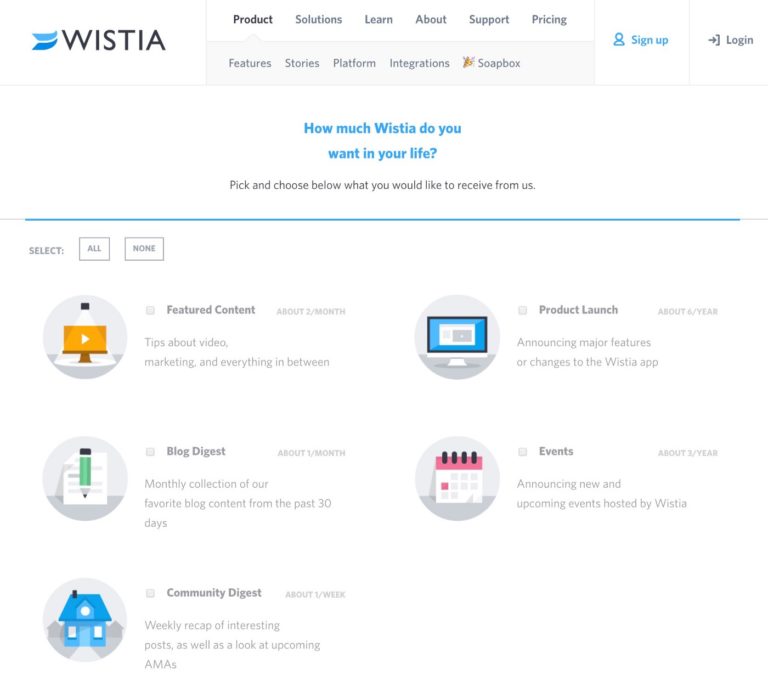 Wistia Unsubscribe/Preferences Page
